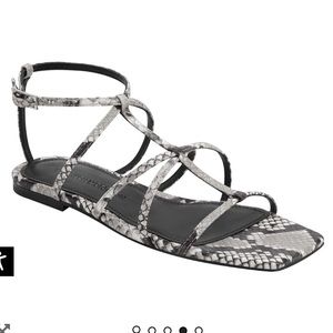 SIGERSON Morrison fedora snake sandal